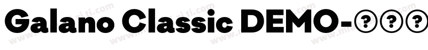 Galano Classic DEMO字体转换